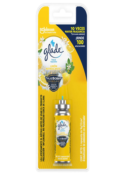 Glade toque repuesto aromatizador limon