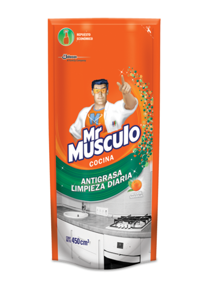 Limpiador Total Cocina Antigrasa Mister Musculo DoyPack x450ml.