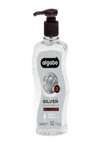 Gel Algabo 500 grs.Efecto Silver (Transparente)
