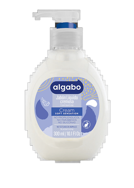 Jabon Liquido Algabo x300 ml. Cream (blanco)