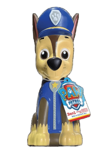 Paw Patrol CHASE 3 en 1 Shampoo + Acondicionador + Gel 3D
