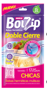 Bolsas Hermetica CHICA con Doble Cierre x10 Unid.