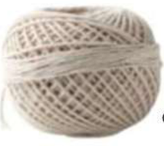 Hilo de Algodón Barrilete Chico Blanco (x10 Unid)