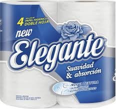 Papel Higienico ELEGANTE D/h 10x4x30 mts (AZUL)