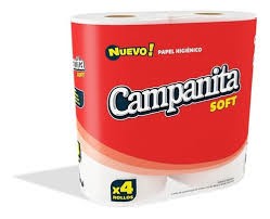 Papel Higienico CAMPANITA soft 12x4x30 mts