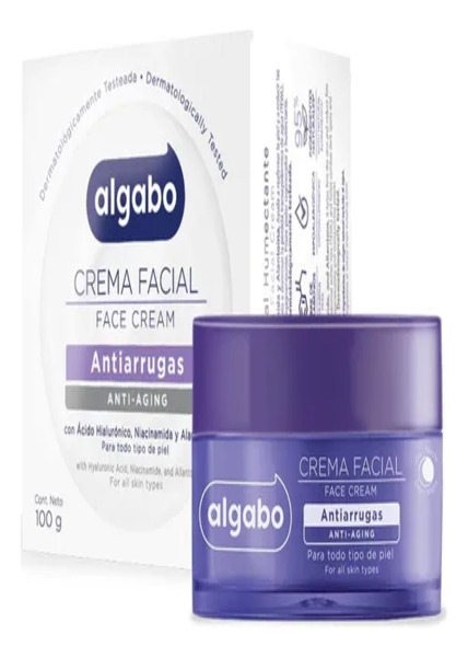 Crema Facial Antiarrugas x100 grs 