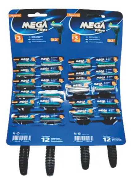 Mega Filos 3 Hojas Blister x24 Unidades 