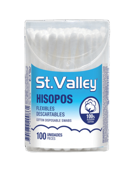 Hisopos tubo de 100 unidades St Valley