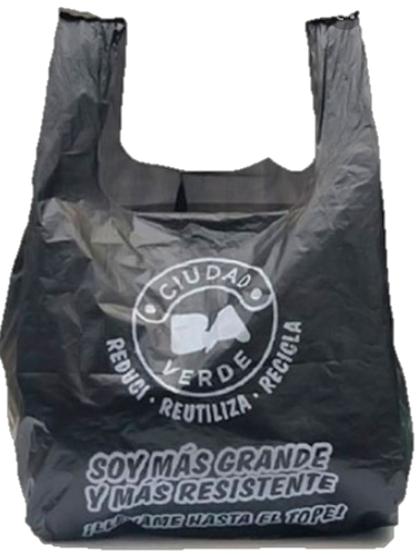Bolsas Tipo Camisetas 45x55 NEGRO  ECONOMICA