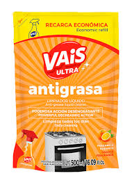 Limpiador Liquido Vais Ultra x500 ml. REPUESTO Antigrasa